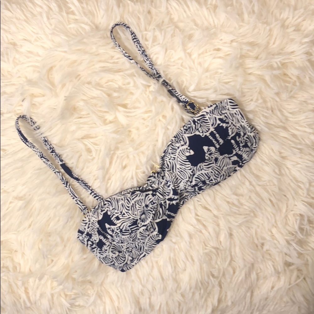 Lily Pulitzer Zebra Bandeau Bikini Top